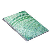 柔らかい緑の植物ヤシの葉 ノートブック (右側)