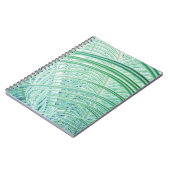 柔らかい緑の植物ヤシの葉 ノートブック (左側)