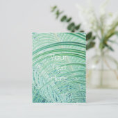 柔らかい緑の植物ヤシの葉 ポストカード (スタンド正面)