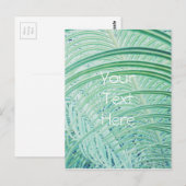 柔らかい緑の植物ヤシの葉 ポストカード (正面/裏面)