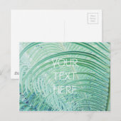 柔らかい緑の植物ヤシの葉 ポストカード (正面/裏面)