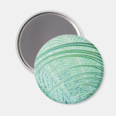 柔らかい緑の植物ヤシの葉 マグネット (正面/裏面)