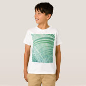 柔らかい緑の植物ヤシの葉 Tシャツ (正面フル)