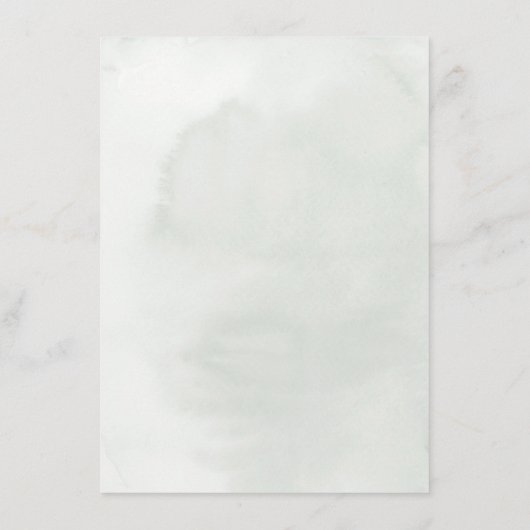 柔らかい緑の熱帯結婚の花の情報 エンクロージャーカード (裏面)