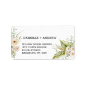 柔らかい繊細なパンパスグラス結婚ズ ラベル (正面)