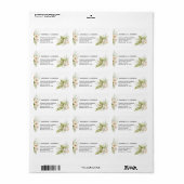 柔らかい繊細なパンパスグラス結婚ズ ラベル (フルシート)