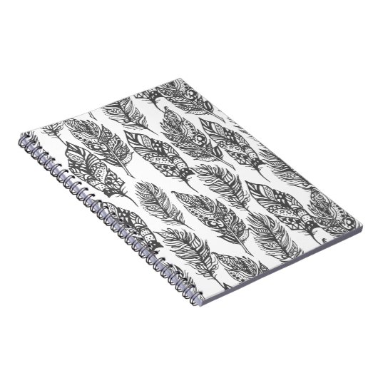 柔らかい羽の落書き ノートブック (右側)