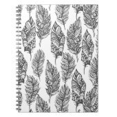柔らかい羽の落書き ノートブック (正面)