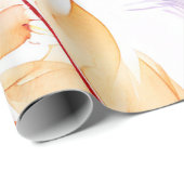 柔らかい羽毛：水の疑問に思色 ラッピングペーパー (ロールコーナー)