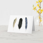 柔らかい羽I カード (黄色い花)