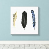 柔らかい羽I キャンバスプリント (インサイチュ (ウッドフロア))