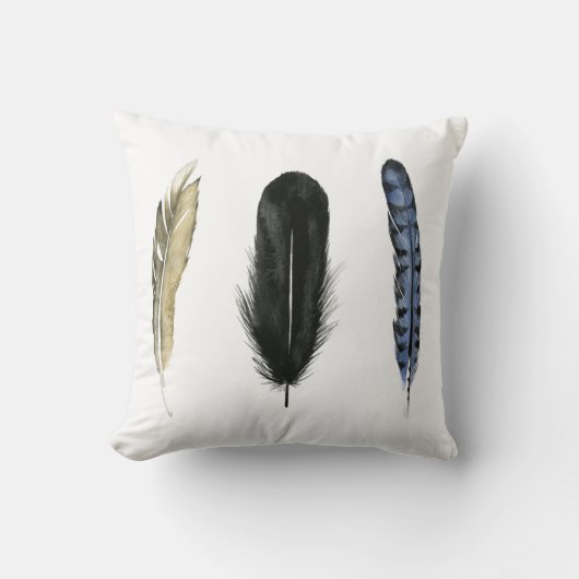 柔らかい羽I クッション (正面)