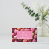 柔らかい色のチョコレートPatisserie 名刺 (スタンド正面)