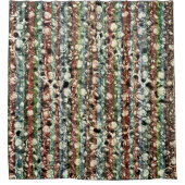 柔らかい色のテクスチャーで粒状ガラスのトーン シャワーカーテン (正面)