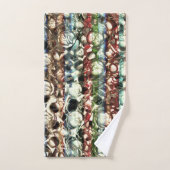 柔らかい色のテクスチャーで粒状ガラスのトーン バスタオルセット (ハンドタオル)