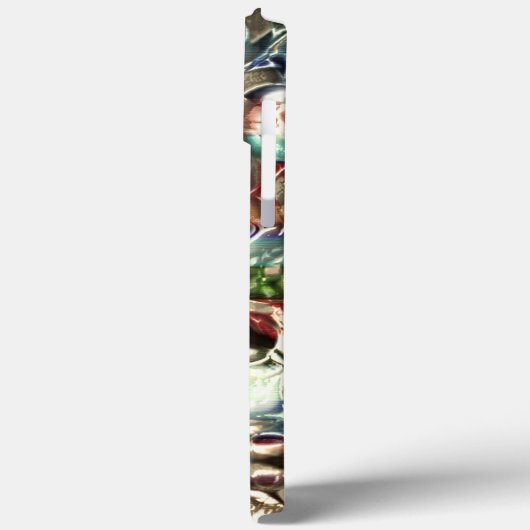 柔らかい色のテクスチャーで粒状ガラスのトーン Case-Mate iPhoneケース (裏面 / 左)