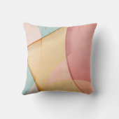 柔らかい色の図形の背景 クッション (裏面)