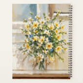 柔らかい色の夢のような穏やかな赤い髪の女性 プランナー手帳 (裏面)