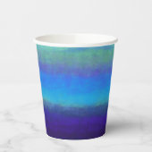 柔らかい色合いの青と緑の紙カップ 紙コップ (左)