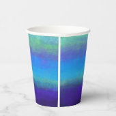 柔らかい色合いの青と緑の紙カップ 紙コップ (右)