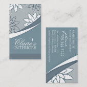 柔らかい花の名刺 名刺 (正面/裏面)