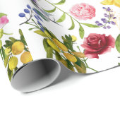 柔らかい花の背景 ラッピングペーパー (ロールコーナー)