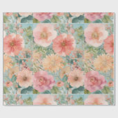柔らかい花 ラッピングペーパー (フラット)