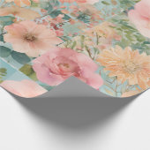 柔らかい花 ラッピングペーパー (角)