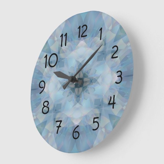 柔らかい花 ラージ壁時計 (傾斜)