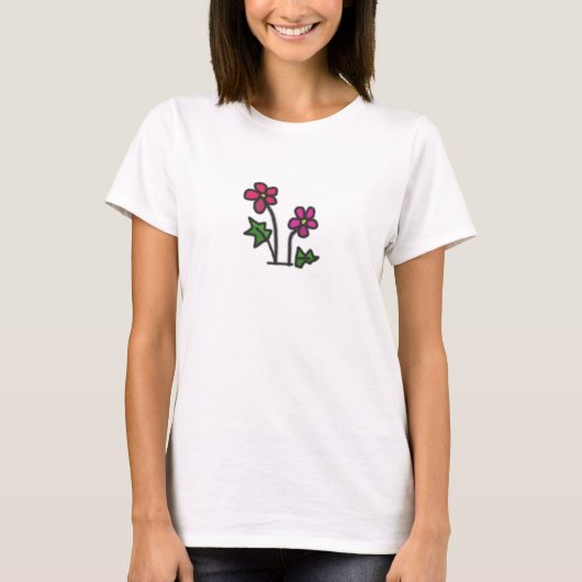 柔らかい花 Tシャツ (正面)