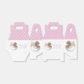 柔らかい茶色の人魚パーティー赤ちゃんシャワーありがとう フェイバーボックス (折り畳みなし)