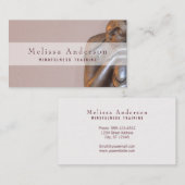 柔らかい藤色の治療の仏を訓練するサティ 名刺 (正面/裏面)