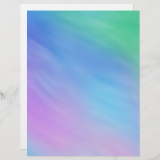 柔らかい虹の色の空の文房具 (正面/裏面)