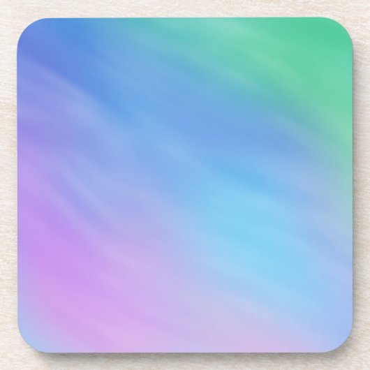 柔らかい虹の色の空 コースター (正面)