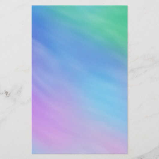 柔らかい虹の色の空 便箋 (正面)