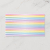 柔らかい虹の赤ちゃんシャワーおむつラッフル エンクロージャーカード (裏面)