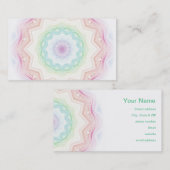 柔らかい虹のSpirograph 名刺 (正面/裏面)