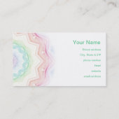 柔らかい虹のSpirograph 名刺 (裏面)