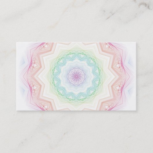 柔らかい虹のSpirograph 名刺 (正面)