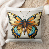 柔らかい蝶のデザイン クッション (ブランケット)