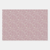 柔らかい複雑でかわいらし花模様 ラッピングペーパーシート (正面2)