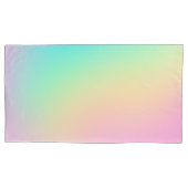 柔らかい角柱状パステルレインボグラディエント枕カバー 枕カバー (正面左)