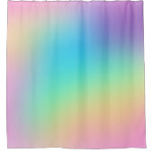 柔らかい角柱状レインボーグラデーション シャワーカーテン (正面)