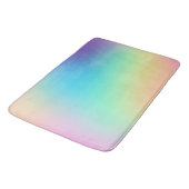 柔らかい角柱状レインボーグラデーション バスマット (アングル)