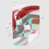 柔らかい赤い珊瑚の中でねじれた円形の部分から灰色 ゴルフタオル (インサイチュ)