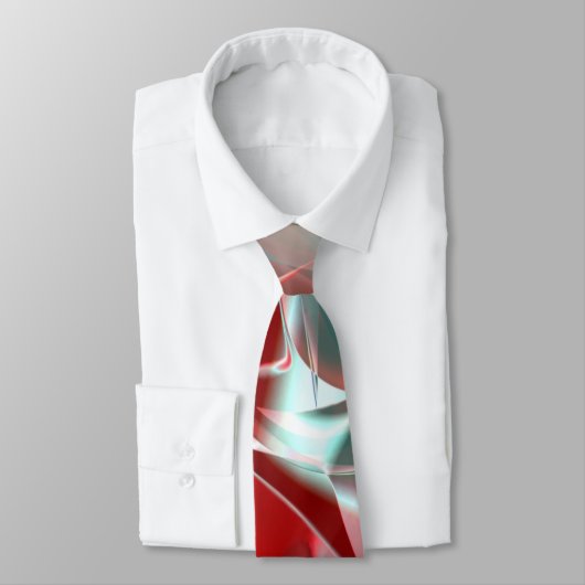 柔らかい赤い珊瑚の中でねじれた円形の部分から灰色 ネクタイ (タイ)