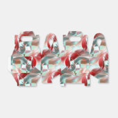 柔らかい赤い珊瑚の中でねじれた円形の部分から灰色 フェイバーボックス (折り畳みなし)