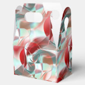 柔らかい赤い珊瑚の中でねじれた円形の部分から灰色 フェイバーボックス (オープン)