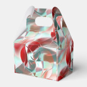 柔らかい赤い珊瑚の中でねじれた円形の部分から灰色 フェイバーボックス (正面サイド)