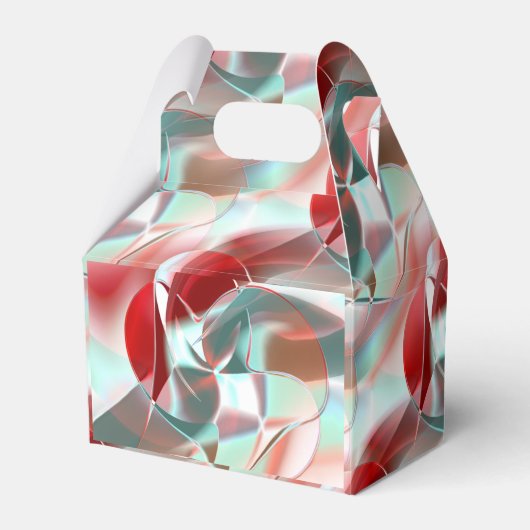 柔らかい赤い珊瑚の中でねじれた円形の部分から灰色 フェイバーボックス (正面サイド)